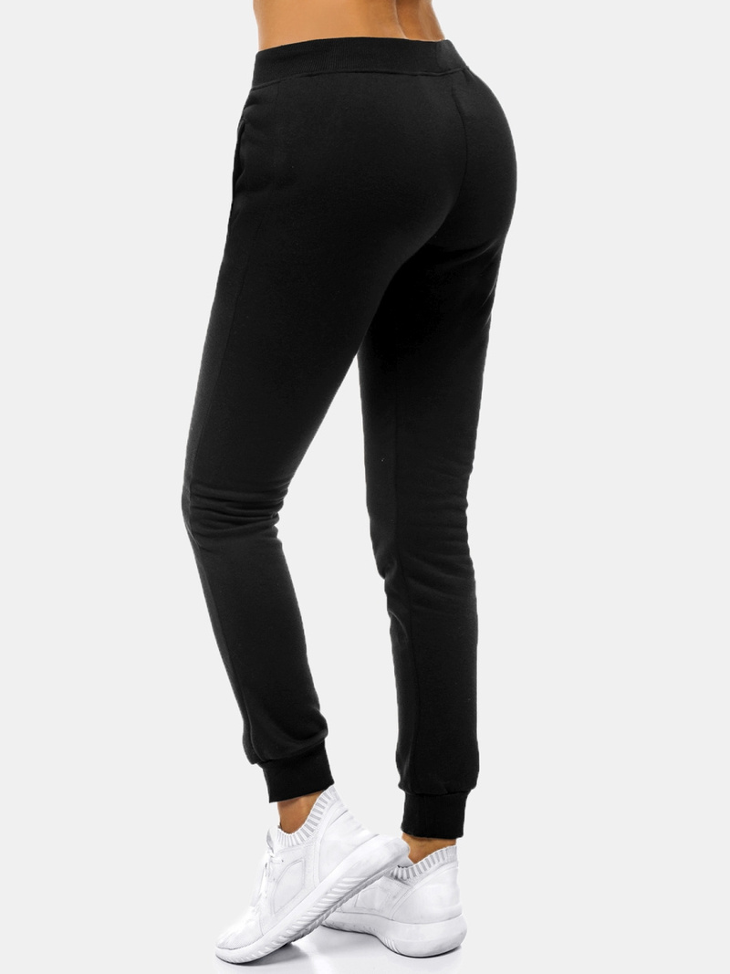 Pantaloni de training femei negri OZONEE JS/CK01