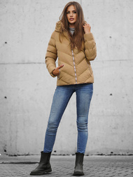 Geacă de iarnă femei bej OZONEE JS/M725/84Z