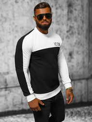 Hanorac bărbați alb-negru OZONEE O/P2032