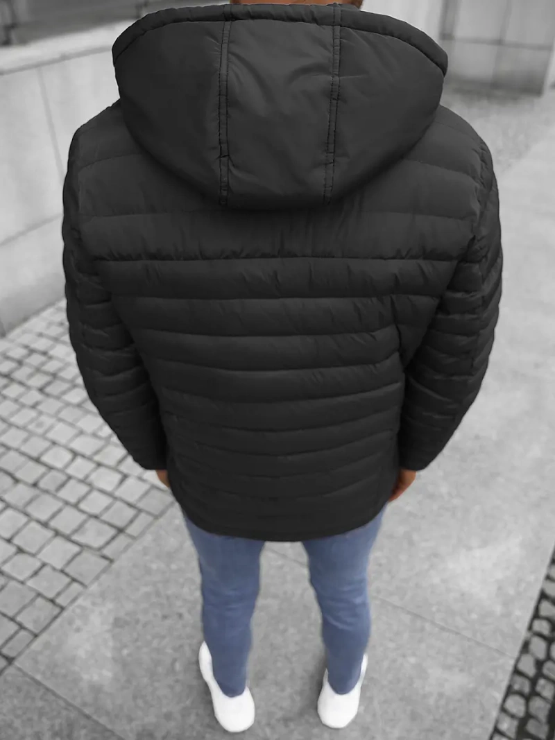 Jachetă bărbați neagră OZONEE JS/M792/392