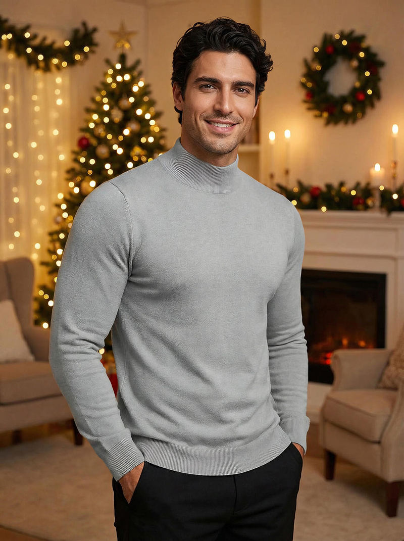 Pulover bărbați gri OZONEE V/V24503Z