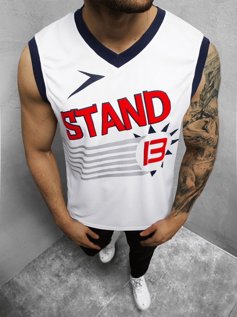 Maiou bărbați alb OZONEE JS/68S10175