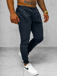 Pantaloni de trening bărbaţi albastru marin OZONEE JS/XW01Z