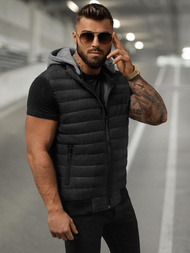 Vestă bărbați neagră OZONEE JS/8M983/392