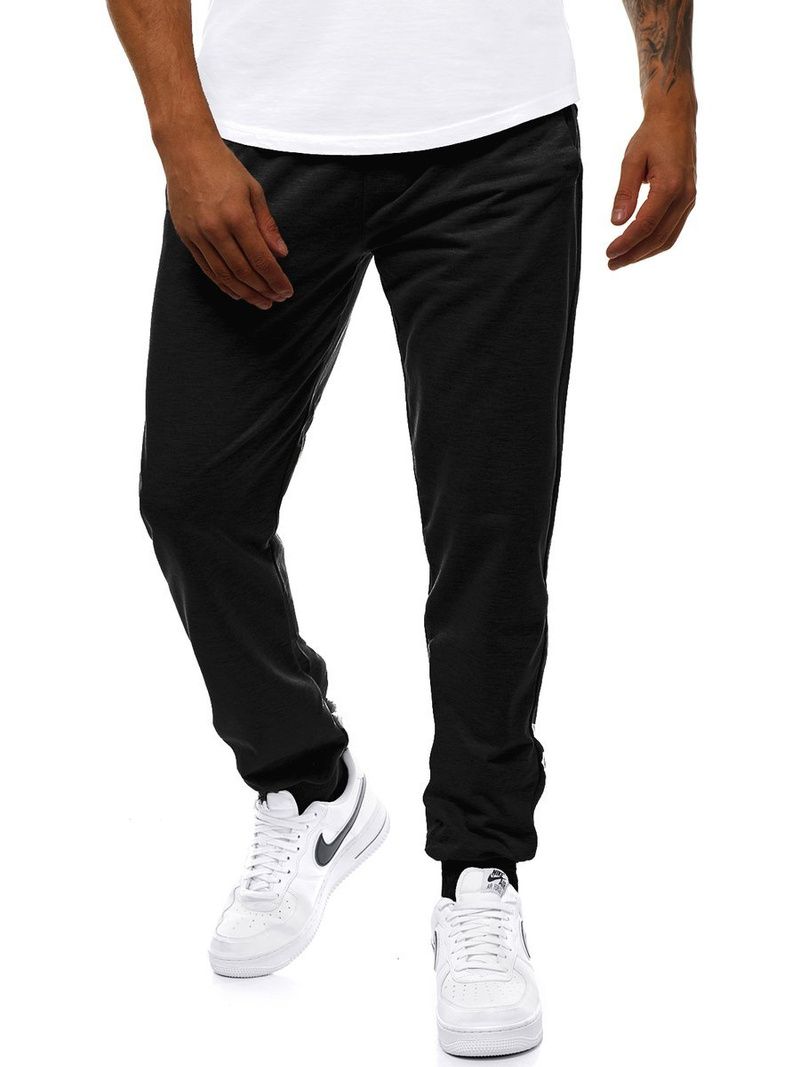 Pantaloni de trening bărbaţi negri OZONEE JS/HH02