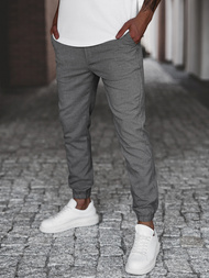 Pantaloni chino bărbaţi gri închis OZONEE DJ/5539Z