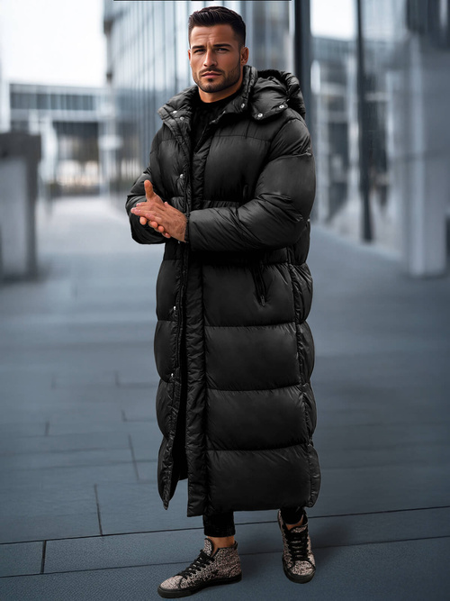 Geacă de iarnă bărbați neagră OZONEE O/M3202Z