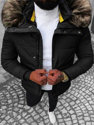 Geacă bărbați neagră OZONEE JS/M1966/392