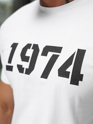 Tricou bărbați alb OZONEE NB/MT3130