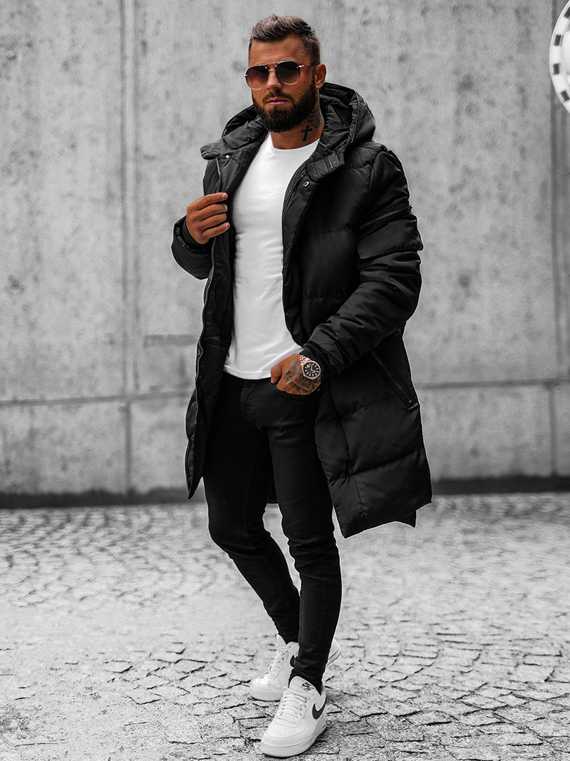 Geacă bărbați neagră OZONEE O/M799