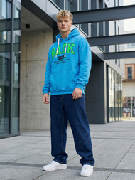 Hanorac bărbați albastru OZONEE O/TT30513Z