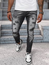 Blugi bărbaţi negri OZONEE NB/MP0152N