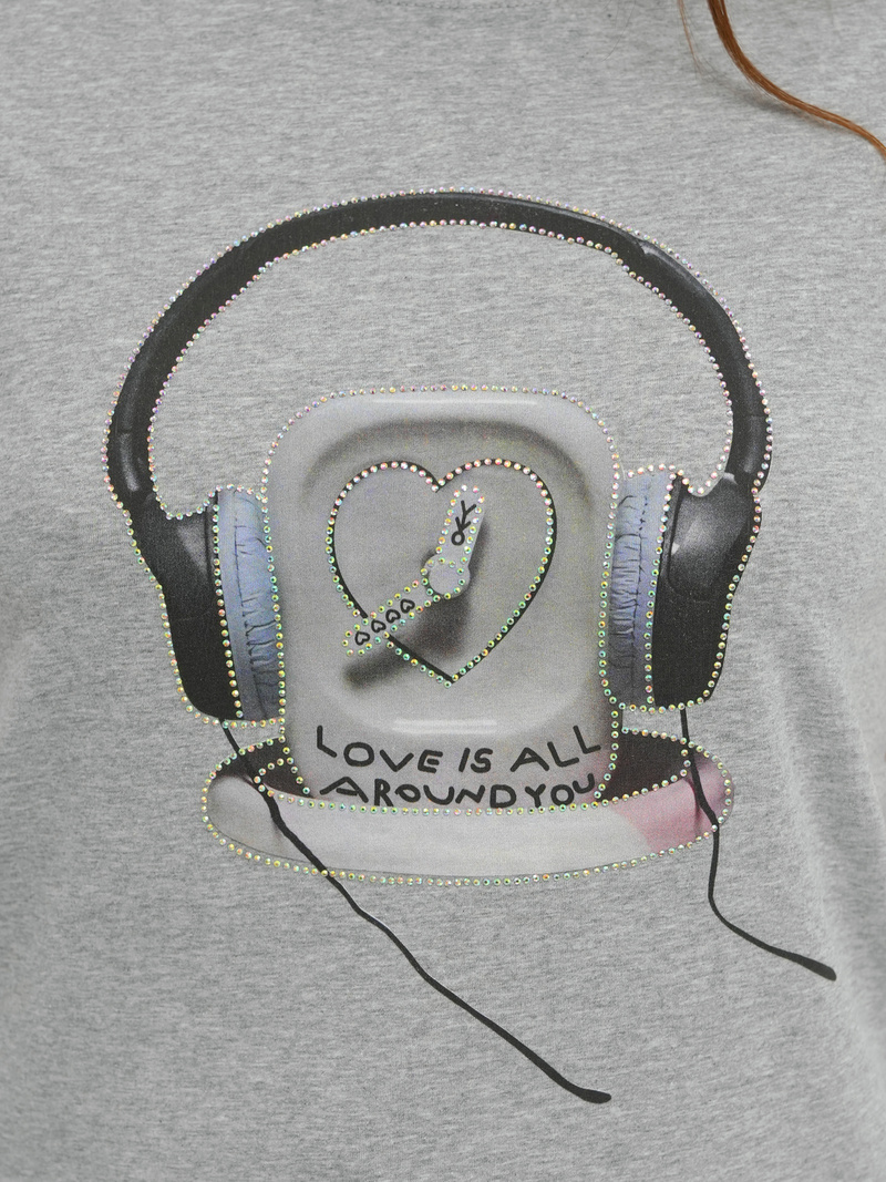 Tricou femei gri OZONEE DJ77806