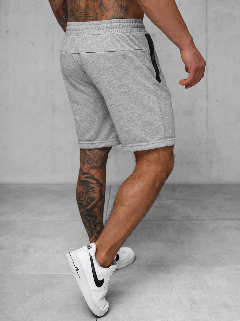 Pantaloni scurți sport bărbați gri OZONEE JS/17K532/2