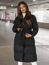 Geacă de iarnă parka femei neagra OZONEE JS/M737/392Z