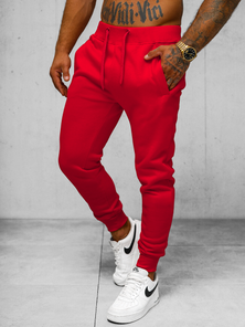Pantaloni de trening bărbaţi rosii OZONEE JS/XW01Z