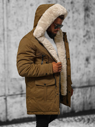 Geacă de iarnă parka bărbați camel OZONEE JS/22M317/84