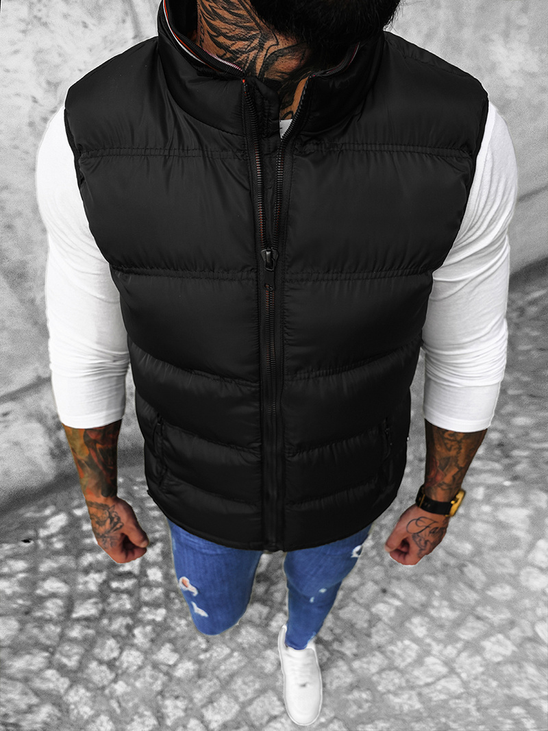 Vestă bărbați neagră OZONEE N/7131