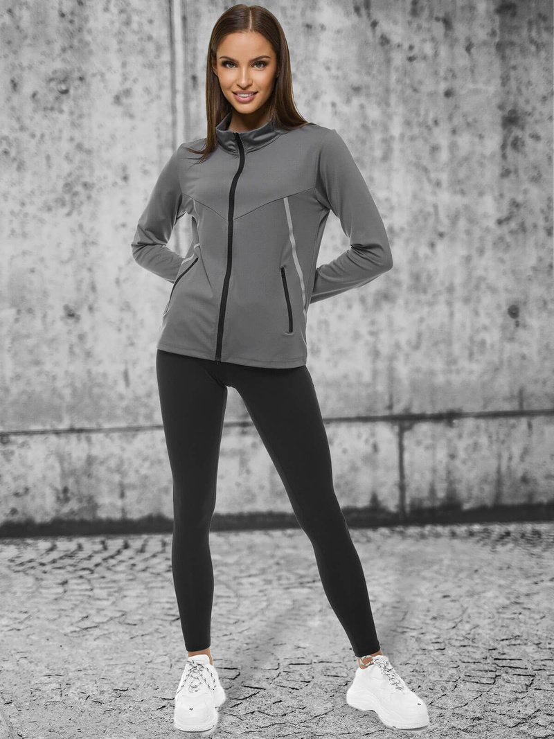 Jachetă femei gri OZONEE JS/M20320