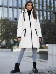 Geacă de femei alb OZONEE JS/5M3168/281