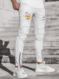 Blugi pentru barbati albi OZONEE T/82010