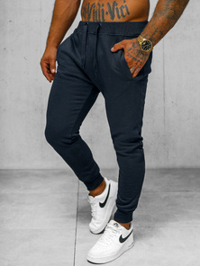 Pantaloni de trening bărbaţi albastru marin OZONEE JS/XW01Z
