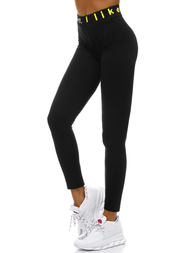 Colanţi femei negri-galben OZONEE O/82353