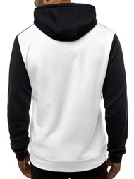 Hanorac cu glugă bărbați alb OZONEE JS/JZ11059