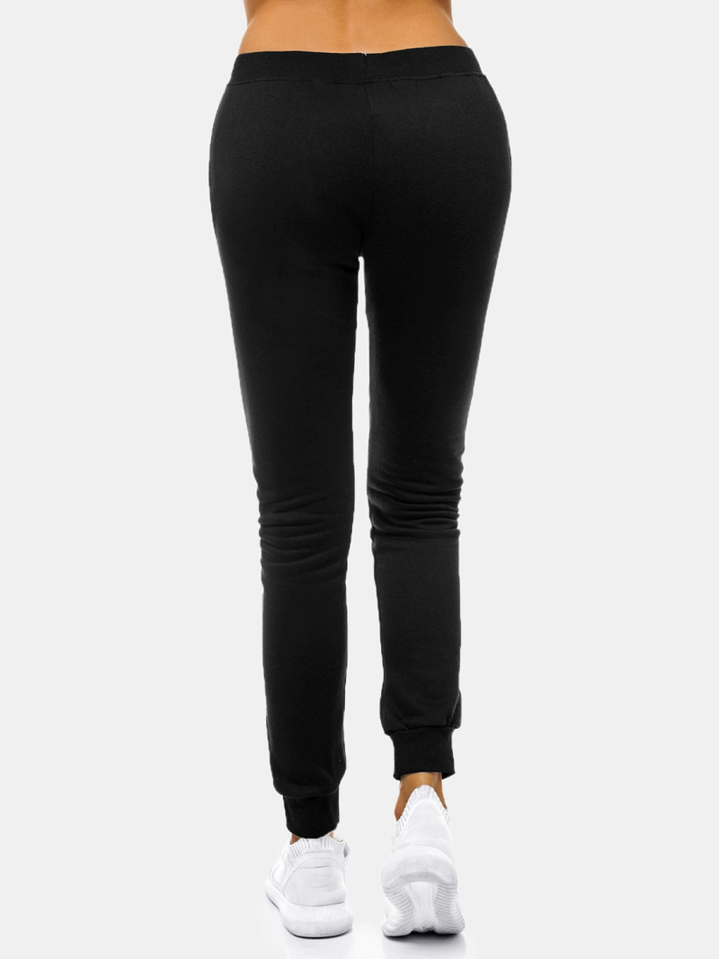 Pantaloni de training femei negri OZONEE JS/CK01