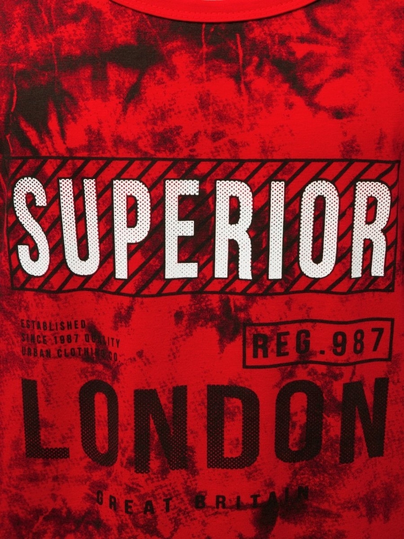 Tricou bărbați rosii OZONEE JS/SS11037Z