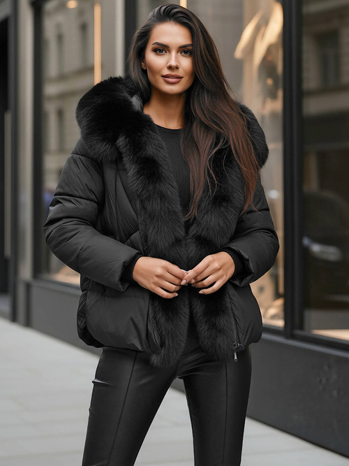 Geacă de femei neagra OZONEE O/16M9179/392