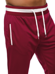 Pantaloni de trening bărbaţi bordo OZONEE A/2134