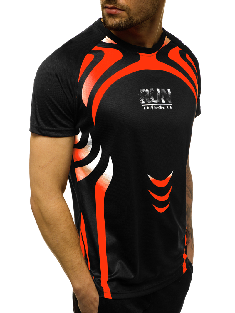 Tricou bărbați negru OZONEE JS/KS2062