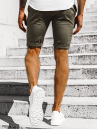 Pantaloni scurti chino bărbați antracit OZONEE DJ/1001