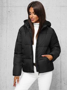 Geacă de femei neagră OZONEE JS/16M9187/392