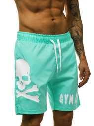 Pantaloni scurti de baie bărbați verde-mentă OZONEE O/1011