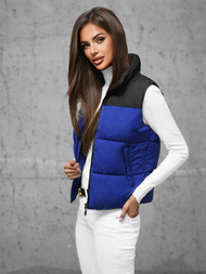 Vestă femei albastră OZONEE JS/16M9112/184