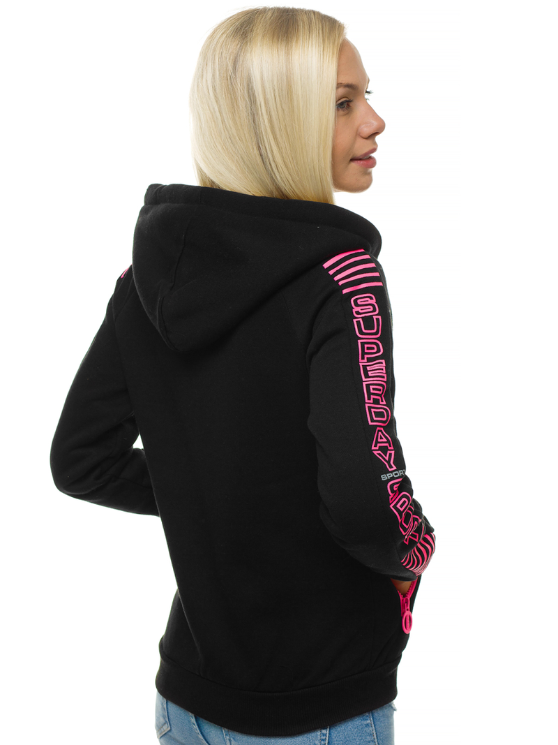 Hanorac femei neagră OZONEE JS/KSW3012