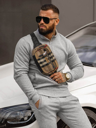 Compleu sport bărbaţi gri OZONEE JS/68C10385/2Z