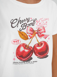 Tricou femei alb OZONEE JS/95T2568/1