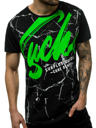 Tricou bărbați neagră OZONEE JS/KS2015