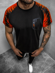 Tricou bărbați negru OZONEE JS/KS2072Z