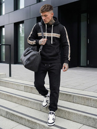 Hanorac bărbați negru OZONEE JS/8B1729/3