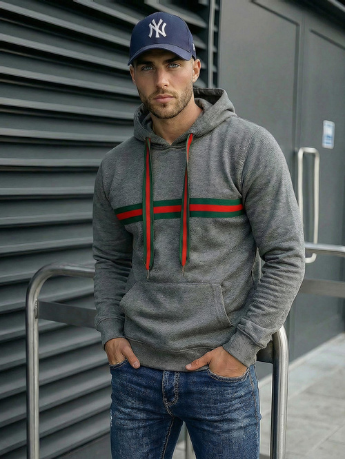 Hanorac bărbați antracit OZONEE JS/8B1735/5Z