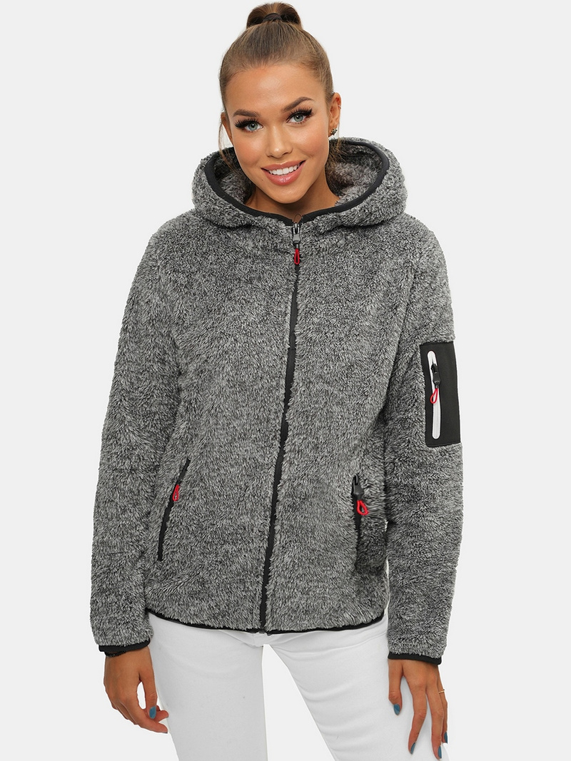 Jachetă femei antracit OZONEE JS/KSW7002