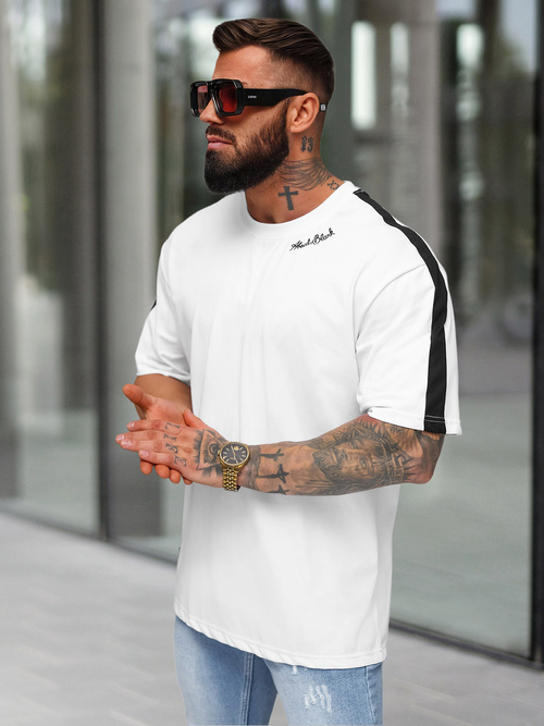 Tricou bărbați alb OZONEE O/QQ1195