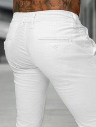 Pantaloni Bărbaţi Albi OZONEE BL/SK222/2