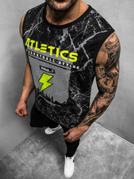 Maiou bărbați negri OZONEE JS/SS11028Z