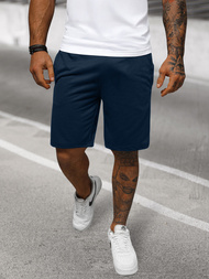 Pantaloni scurți sport bărbați albastru marin OZONEE JS/8K100/25Z