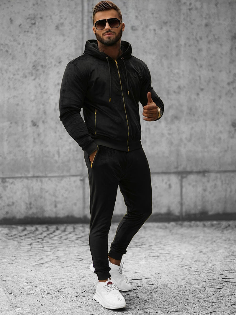 Compleu sport bărbaţi negru OZONEE O/12137